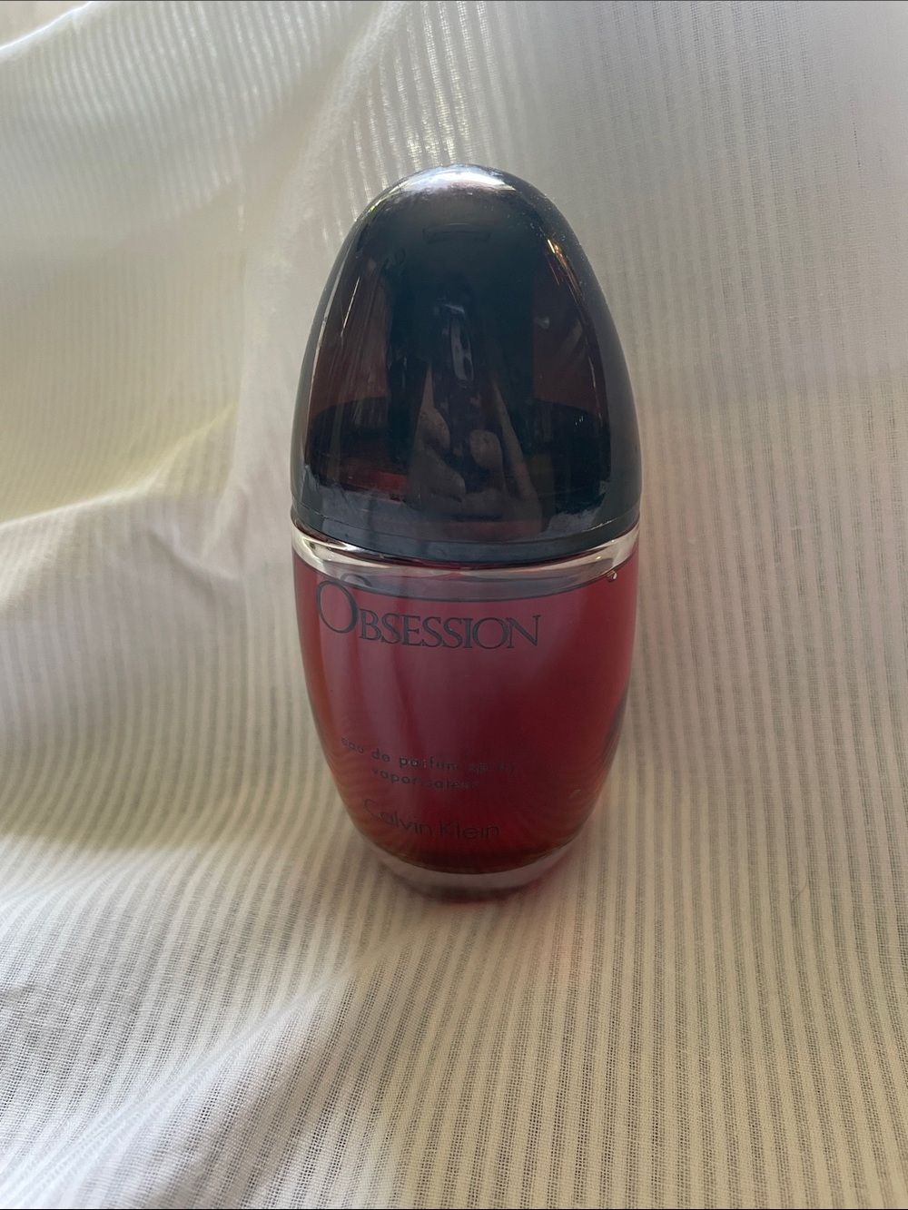 Calvin Klein Obsession 3.4 oz (barely used, no box). Selling for a friend.